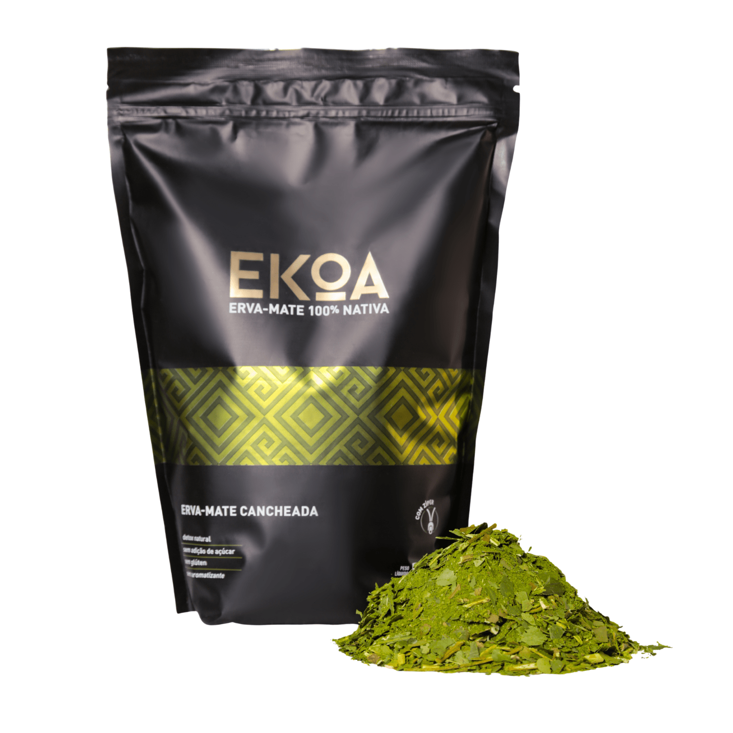 Pacote de 500g de erva-mate EKOA Cancheada