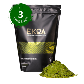 KIT 3 PACOTES de 500g de erva-mate EKOA Cancheada KIT 3 PACOTES de 500g de erva-mate EKOA Cancheada