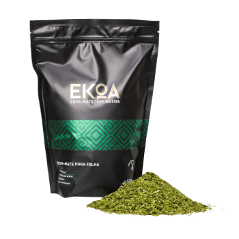 Pacote de 500g de erva-mate EKOA Pura Folha