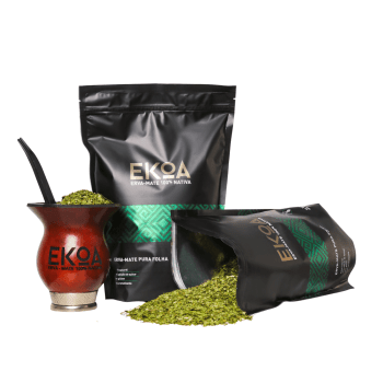 Pacote de 500g de erva-mate EKOA Pura Folha